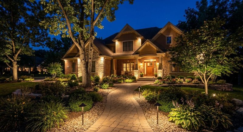 Courtyard Light Installation in Olathe, KS